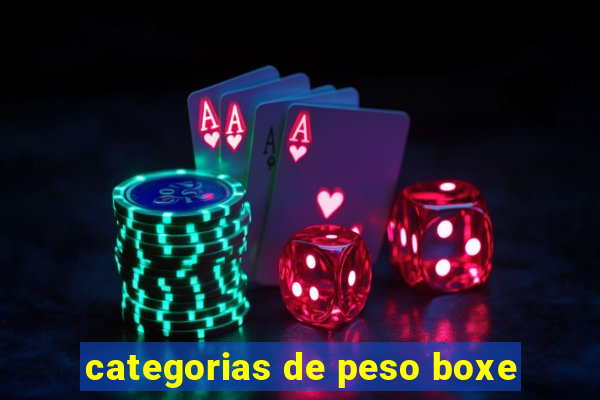 categorias de peso boxe